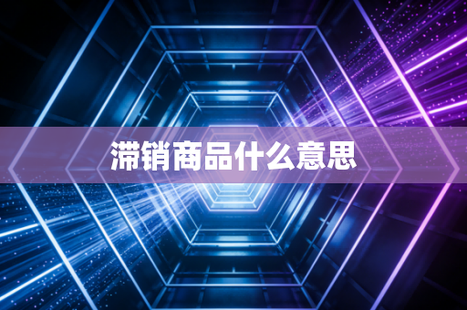 滞销商品什么意思