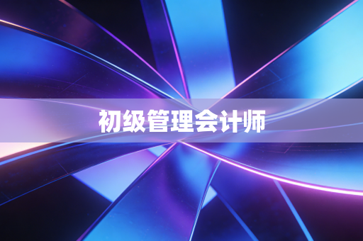 初级管理会计师