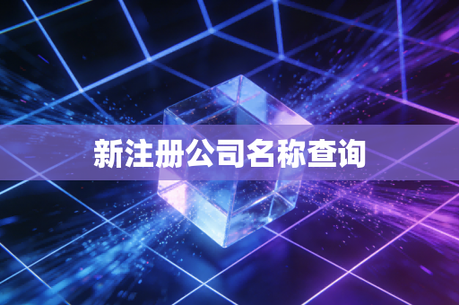 新注册公司名称查询