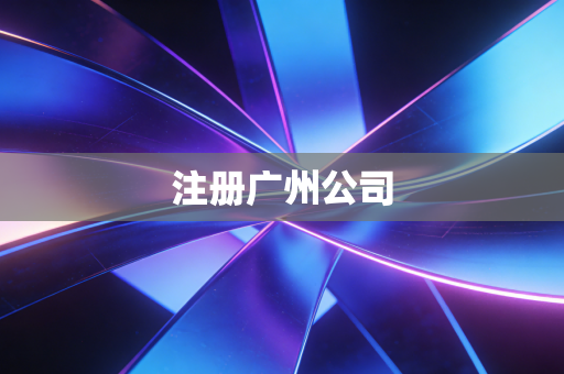 注册广州公司