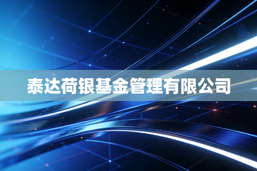 泰达荷银基金管理有限公司