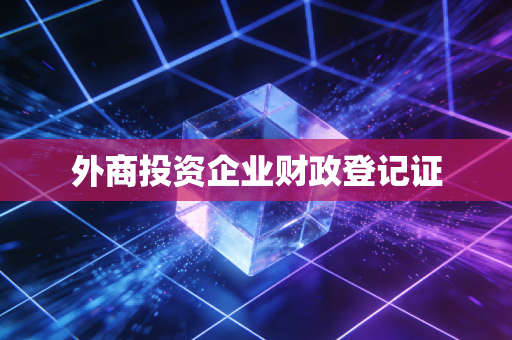 外商投资企业财政登记证