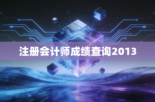 注册会计师成绩查询2013