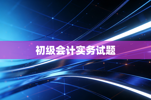 初级会计实务试题