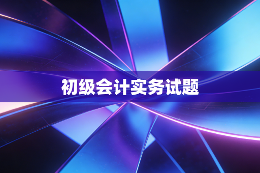初级会计实务试题