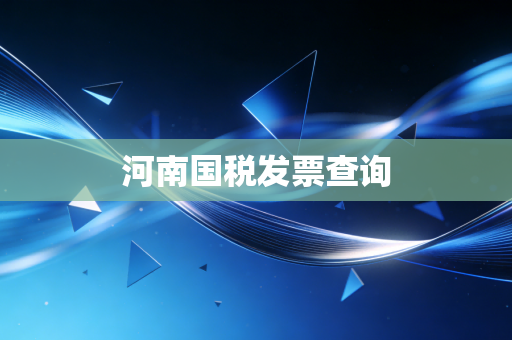 河南国税发票查询