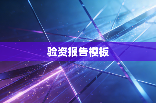 验资报告模板