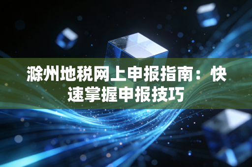 滁州地税网上申报指南：快速掌握申报技巧