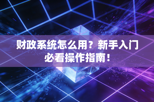 财政系统怎么用？新手入门必看操作指南！