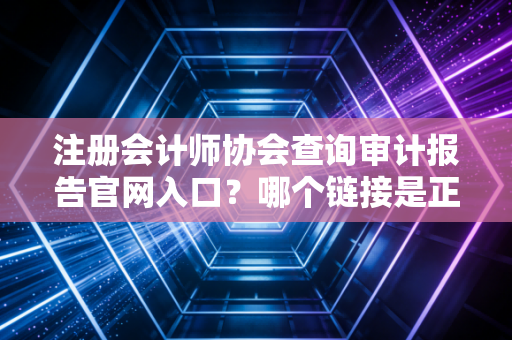 注册会计师协会查询审计报告官网入口？哪个链接是正确的！