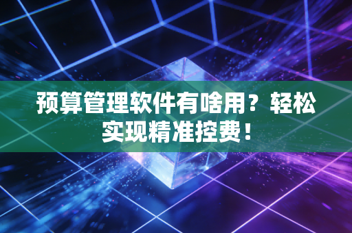 预算管理软件有啥用？轻松实现精准控费！