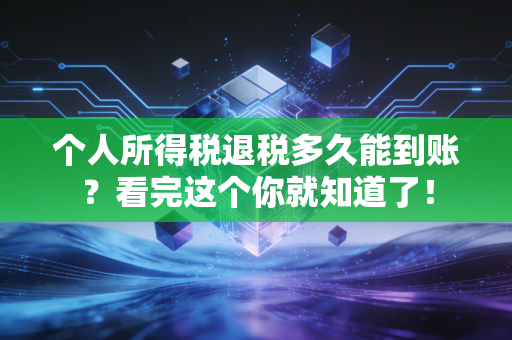个人所得税退税多久能到账？看完这个你就知道了！