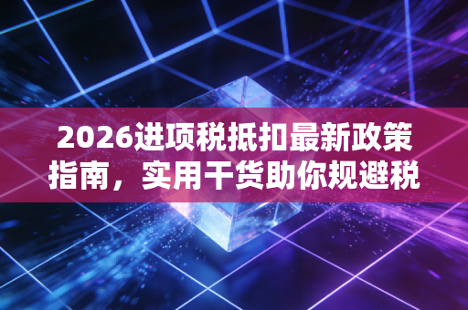 2026进项税抵扣最新政策指南，实用干货助你规避税务风险。