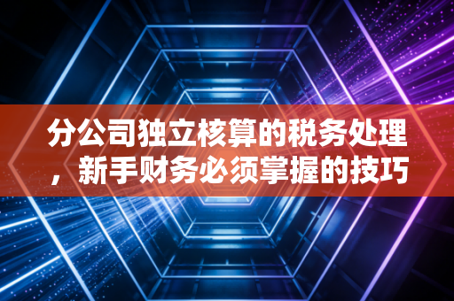 分公司独立核算的税务处理，新手财务必须掌握的技巧！