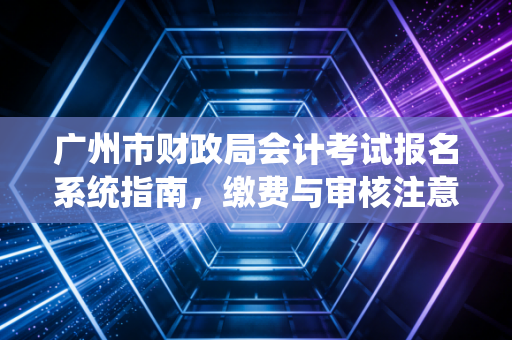 广州市财政局会计考试报名系统指南，缴费与审核注意事项！