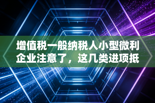 增值税一般纳税人小型微利企业注意了,这几类进项抵扣要记牢!