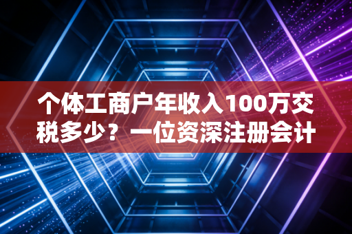 个体工商户年收入100万交税多少？一位资深注册会计师的深度解析与实操建议