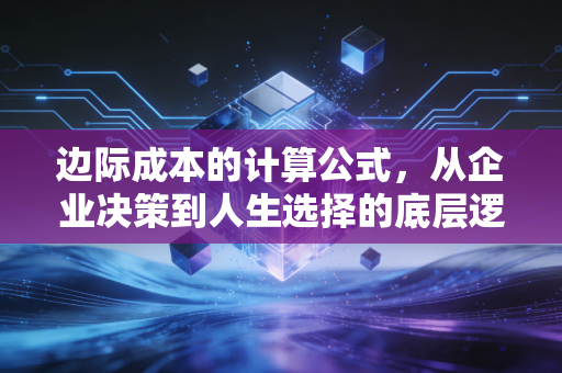 边际成本的计算公式，从企业决策到人生选择的底层逻辑