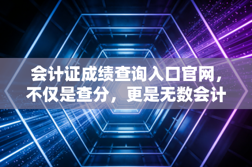 会计证成绩查询入口官网，不仅是查分，更是无数会计人的渡劫时刻