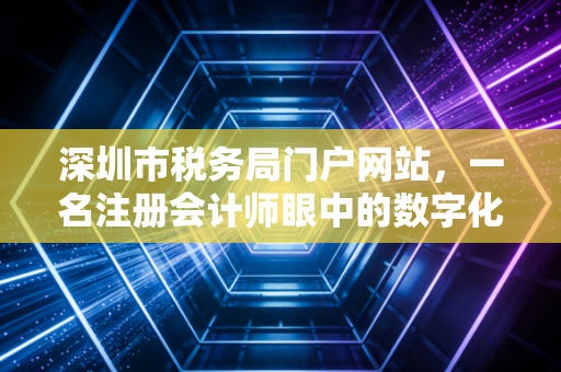 深圳市税务局门户网站，一名注册会计师眼中的数字化办税深体验