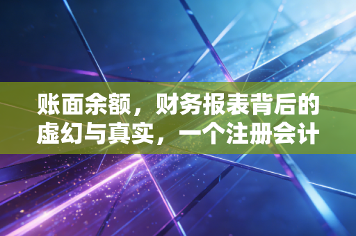 账面余额，财务报表背后的虚幻与真实，一个注册会计师的深度剖析