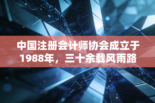 中国注册会计师协会成立于1988年，三十余载风雨路，守护资本市场的看门人