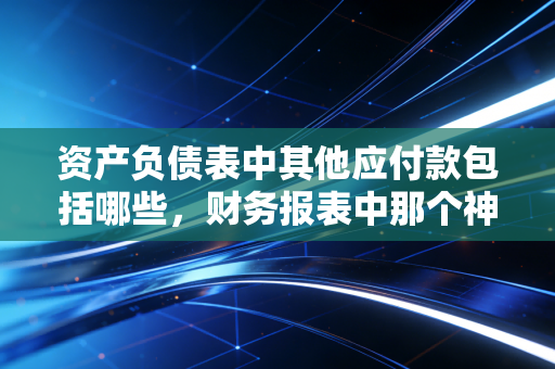 资产负债表中其他应付款包括哪些，财务报表中那个神秘的杂物间