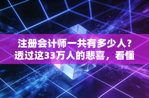 注册会计师一共有多少人？透过这33万人的悲喜，看懂中国财会圈的内卷与出路