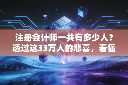 注册会计师一共有多少人？透过这33万人的悲喜，看懂中国财会圈的内卷与出路
