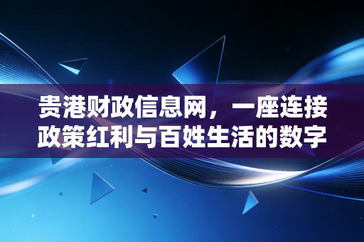 贵港财政信息网，一座连接政策红利与百姓生活的数字化桥梁