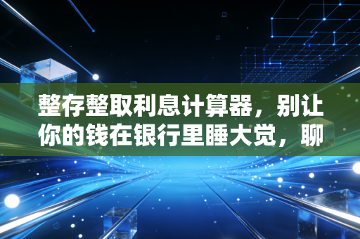 整存整取利息计算器，别让你的钱在银行里睡大觉，聊聊存钱背后的门道