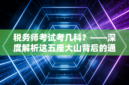 税务师考试考几科？——深度解析这五座大山背后的通关逻辑与职业红利