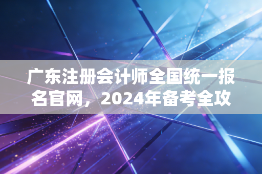 广东注册会计师全国统一报名官网，2024年备考全攻略，从报名到上岸的避坑指南