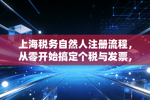 上海税务自然人注册流程，从零开始搞定个税与发票，别让繁琐手续耽误你的搞钱计划