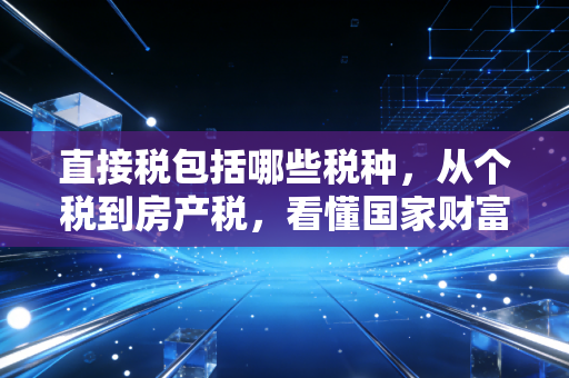 直接税包括哪些税种，从个税到房产税，看懂国家财富分配的逻辑