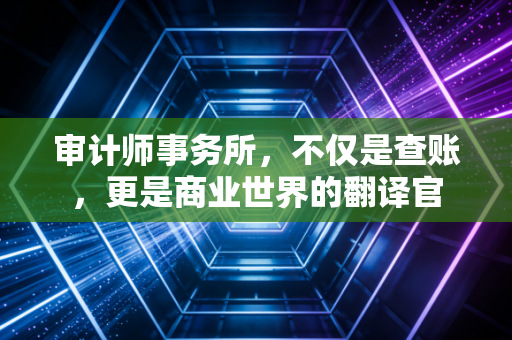 审计师事务所，不仅是查账，更是商业世界的翻译官