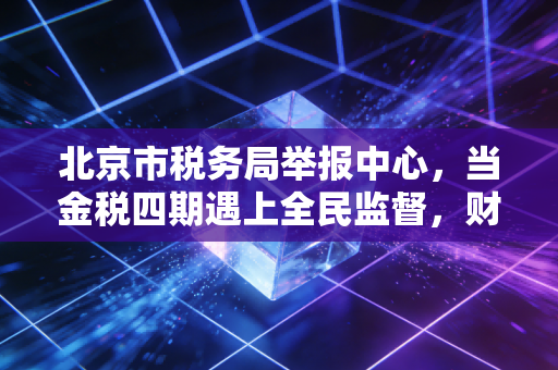 北京市税务局举报中心，当金税四期遇上全民监督，财务人该如何守住底线？
