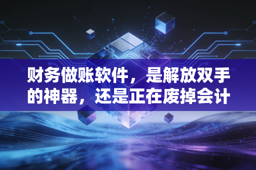 财务做账软件，是解放双手的神器，还是正在废掉会计人的基本功？