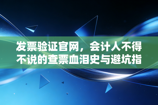 发票验证官网，会计人不得不说的查票血泪史与避坑指南