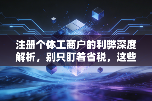 注册个体工商户的利弊深度解析，别只盯着省税，这些风险你必须心里有数