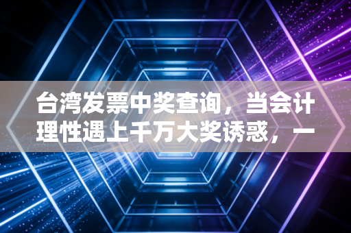 台湾发票中奖查询，当会计理性遇上千万大奖诱惑，一场关于运气与税制的全民博弈