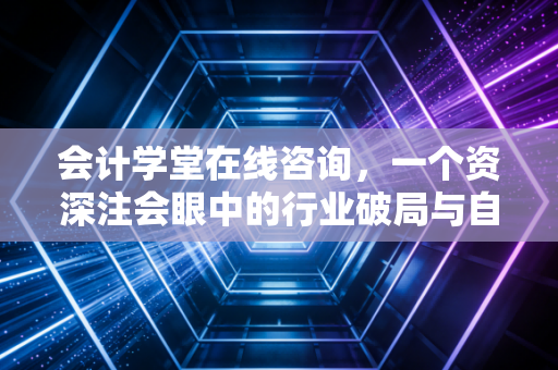 会计学堂在线咨询，一个资深注会眼中的行业破局与自我救赎