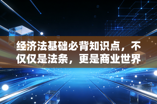 经济法基础必背知识点，不仅仅是法条，更是商业世界的生存法则