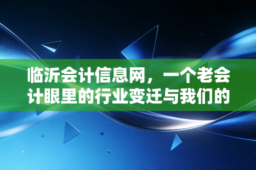 临沂会计信息网,一个老会计眼里的行业变迁与我们的职业归宿