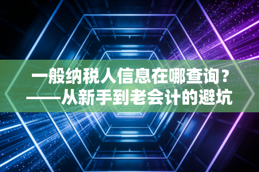 一般纳税人信息在哪查询?——从新手到老会计的避坑指南与深度思考