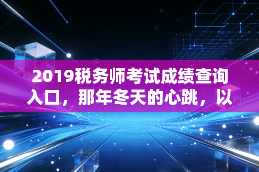 2019税务师考试成绩查询入口，那年冬天的心跳，以及税务人不得不说的进阶之路