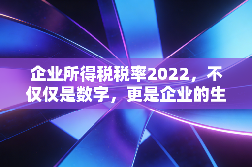 企业所得税税率2022，不仅仅是数字，更是企业的生存指南