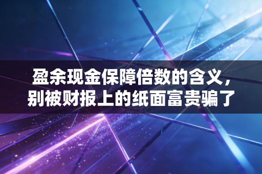 盈余现金保障倍数的含义，别被财报上的纸面富贵骗了，这才是真金白银的试金石