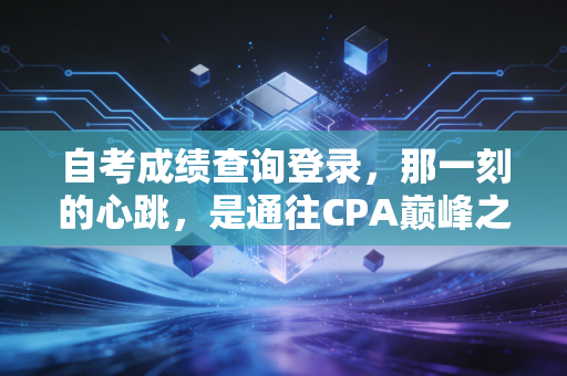 自考成绩查询登录，那一刻的心跳，是通往CPA巅峰之路的试金石