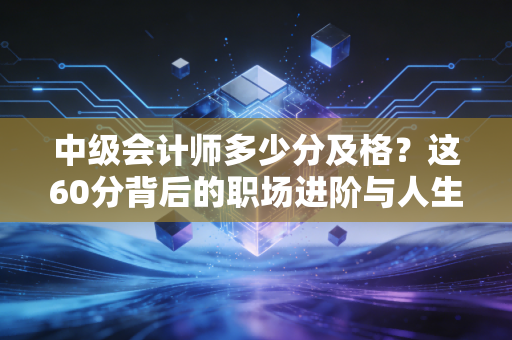 中级会计师多少分及格？这60分背后的职场进阶与人生博弈